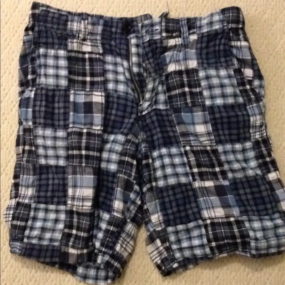 Plaid blue shorts